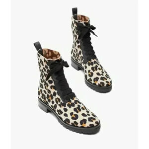 Kate Spade Merigue Boots Forest Feline Size 7 NEW NWOB